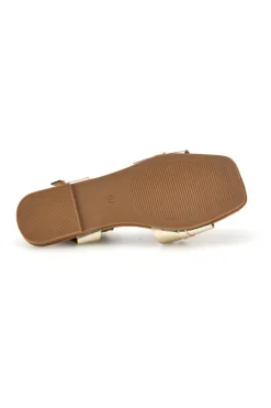 THE FIRST CHIC Sandali oro con morsetto PREA3595 PLATINO Discount
