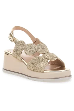 MARIELLA BURANI Sandali Oro Con Platform K11002 Outlet