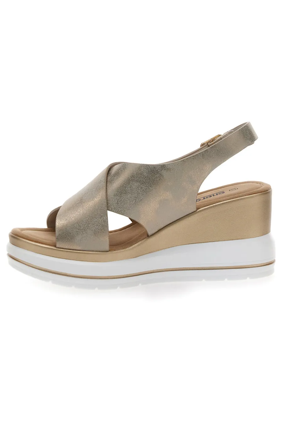 ENERGY Sandali Oro Platform 423 BEIGE Clearance