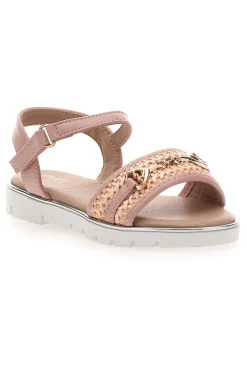 PITT KIDS Sandali rosa con catena dorata decorativa 39G42S