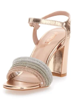 THE FIRST Sandali Rosa con Cinturino e Tacco Alto 653 Clearance