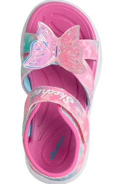 SKECHERS Sandali rosa con farfalla luminosa Jumpsters Sandal Butterfly Brights