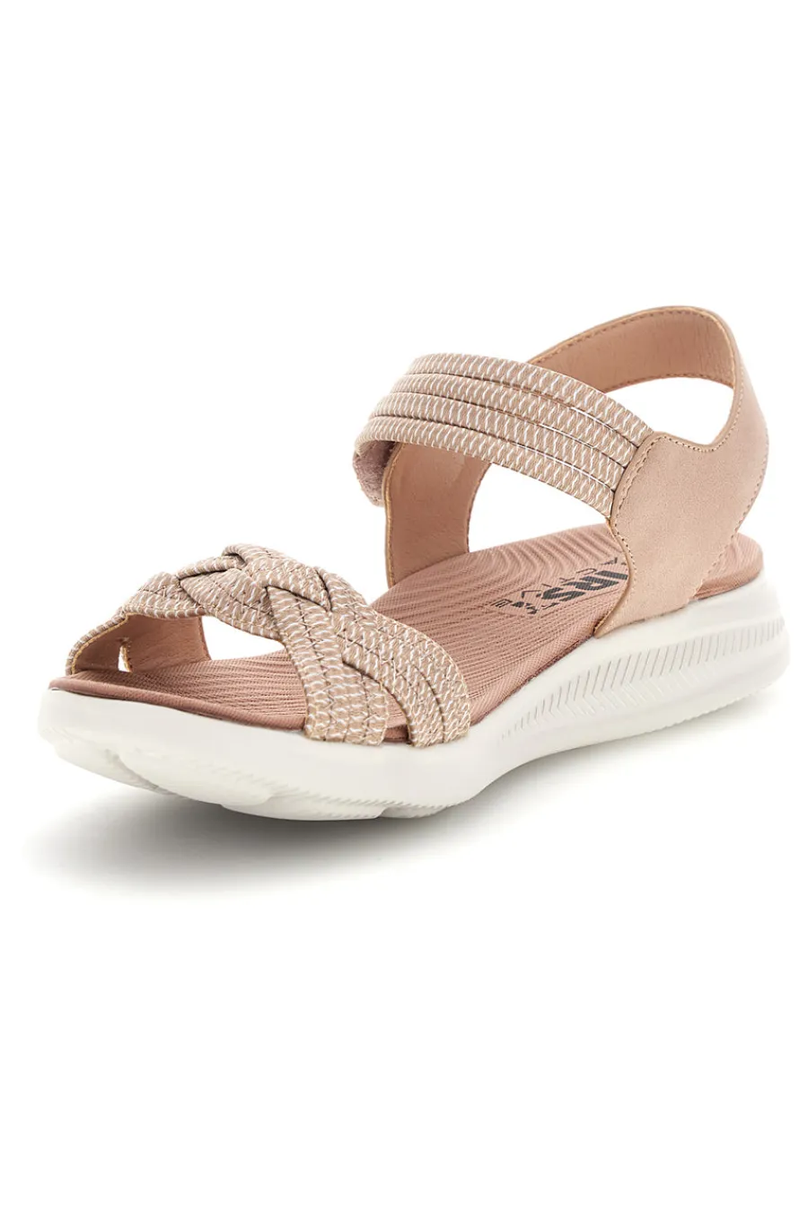 FIRST ACTIVE Sandali rosa con fasce intrecciate 5 ROSA ANTICO Hot