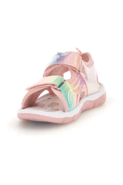 UNICORNO Sandali rosa con strappi e luci S8010214S
