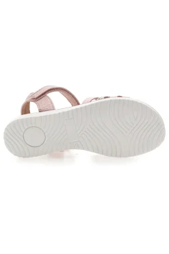 PITT KIDS Sandali rosa metallizzato con fascette incrociate 39G2546S