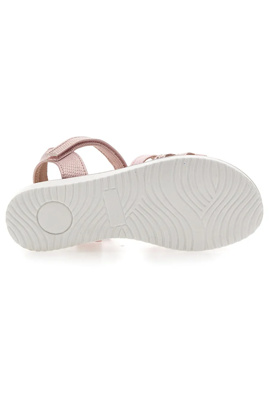 PITT KIDS Sandali rosa metallizzato con fascette incrociate 39G2546S