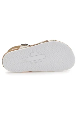 PITTARELLO BIO Sandali sabbia con doppia fascia glitter 257A712SR
