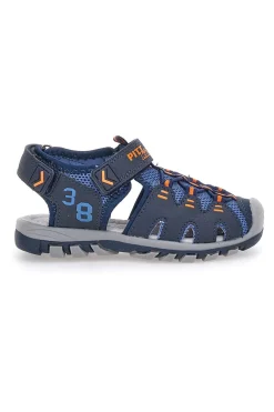 PITT KIDS Sandali Semiaperti Blu con Velcro 195