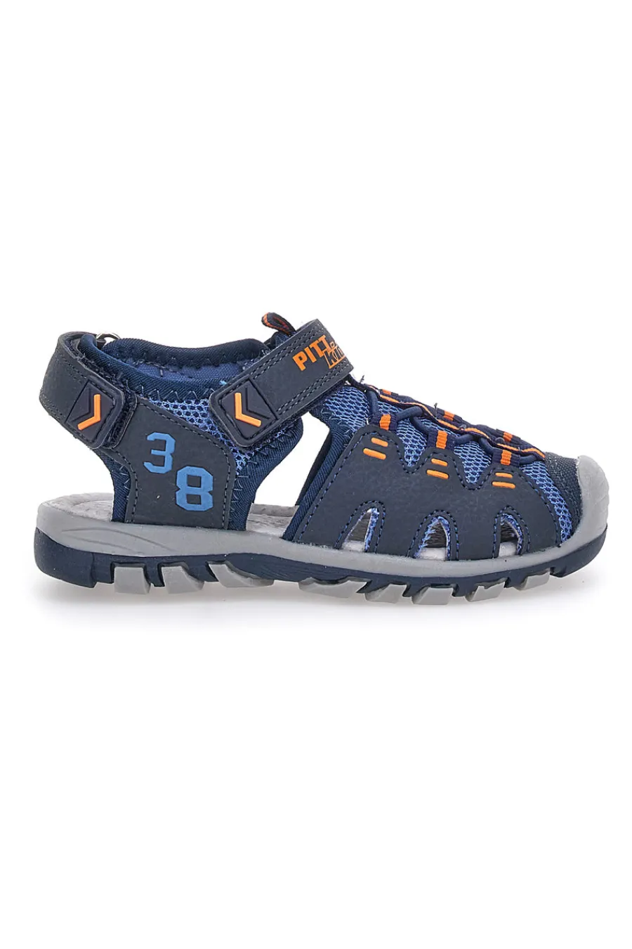 PITT KIDS Sandali Semiaperti Blu con Velcro 195