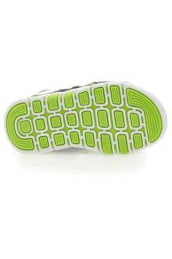SUPERGA Sandali sportivi blu e verdi con velcro S83U507