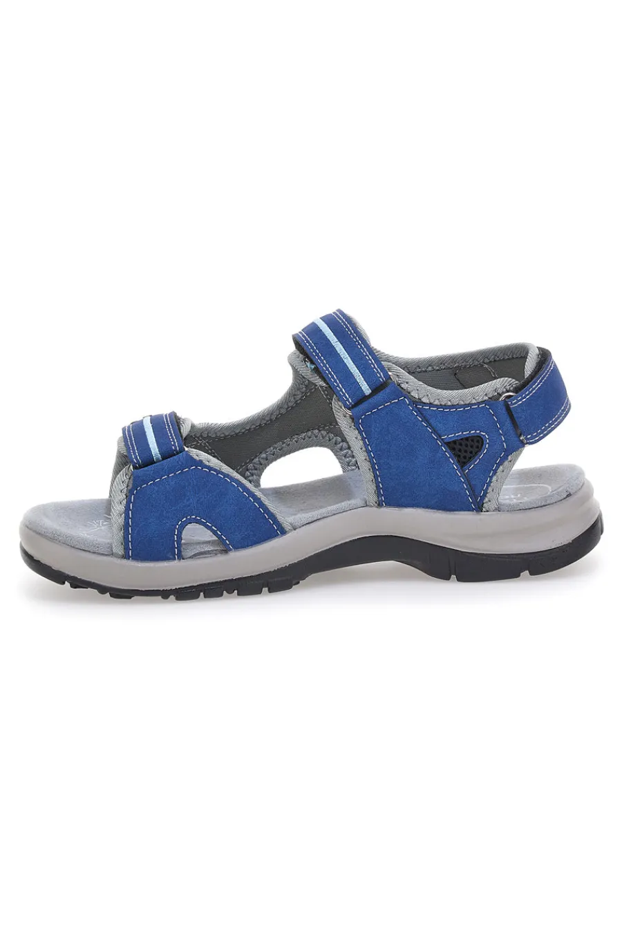 TIGLIO Sandali sportivi grigi e blu con chiusura a strappo 51357 BLUE Hot