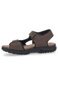 Uomo MARMADUKE Sandali Sportivi Marroni Con Sottopiede in Pelle 26