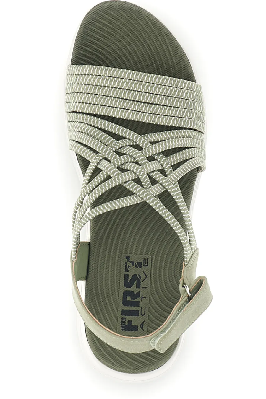 FIRST ACTIVE Sandali Verde con fasce multiple 1 SALVIA Outlet