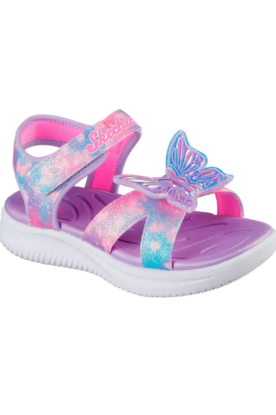 SKECHERS Sandali Viola con Farfalla sulla tomaia JUMPSTERS SANDAL - BUTTERFLY BRITES