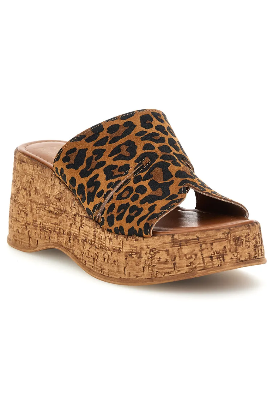 PITTARELLO Sandalo animalier in pelle con zeppa Must Have 119 CUOIO Hot