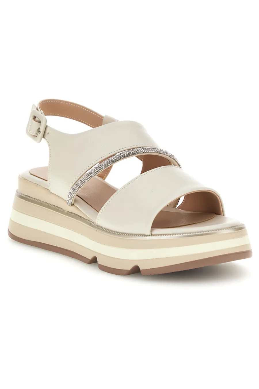 MARIELLA BURANI Sandalo beige con cinturino gioiello e chiusura con cinturino 52193C1580 Best