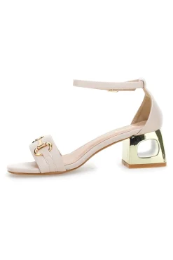 THE FIRST Sandalo con tacco 1602 Beige NUDE Best