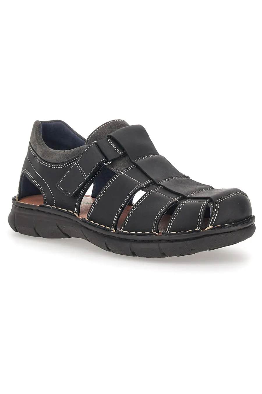 PITTARELLO ECO Sandalo Fisherman Neri 72 NERO/ANTRACITE Hot