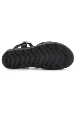 PITTARELLO Sandalo nero in pelle con cinturino Must Have 119 New
