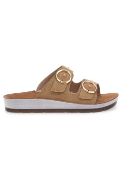 INBLU schuhe mit dekorativen Nieten auf Doppelschnalle 54 CP SAND Best