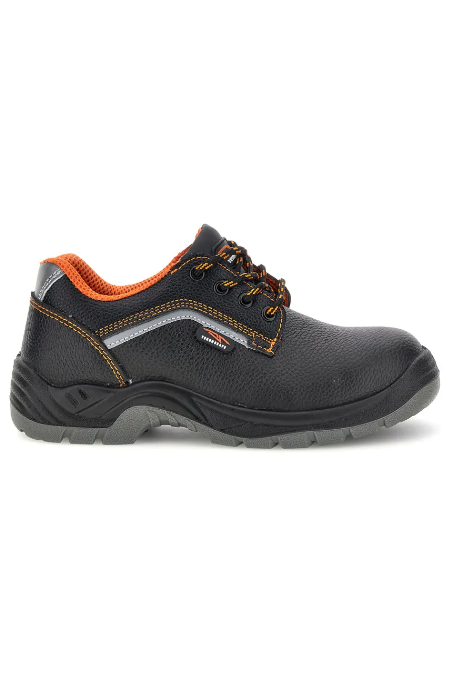 Uomo TECHNOSAFE Scarpa Antinfortunistica Bassa Nera con Dettagli Arancio TSS2002S1P