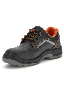 Donna TECHNOSAFE Scarpa Antinfortunistica Bassa Nera con Dettagli Arancio TSS2002S1P