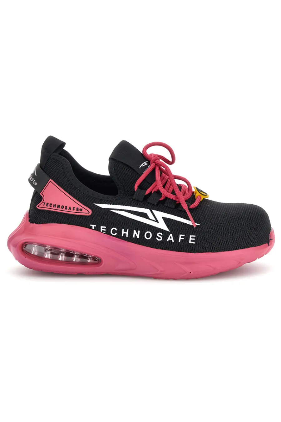 Donna TECHNOSAFE Scarpa Antinfortunistica Sneaker Nera e Fucsia TSS2045S1PS1