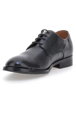 Uomo PITTARELLO Scarpa Stringata Nera in Vera Pelle 506
