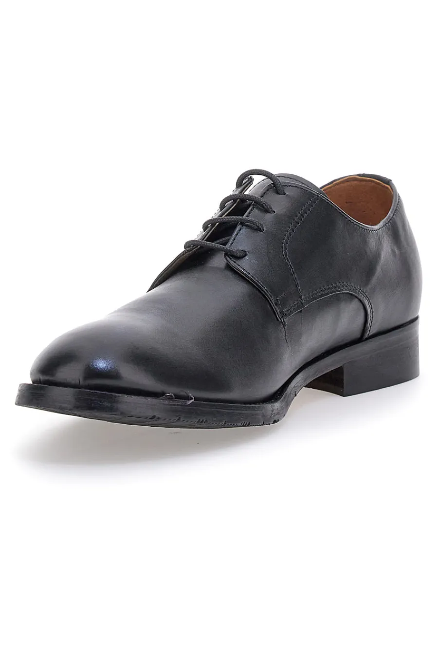 Uomo PITTARELLO Scarpa Stringata Nera in Vera Pelle 506