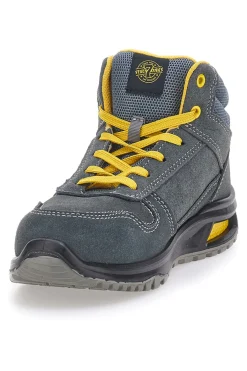 Uomo SEVENOAKS Scarpe antinfortunistiche blu giallo in pelle S1 P FO SR PK237