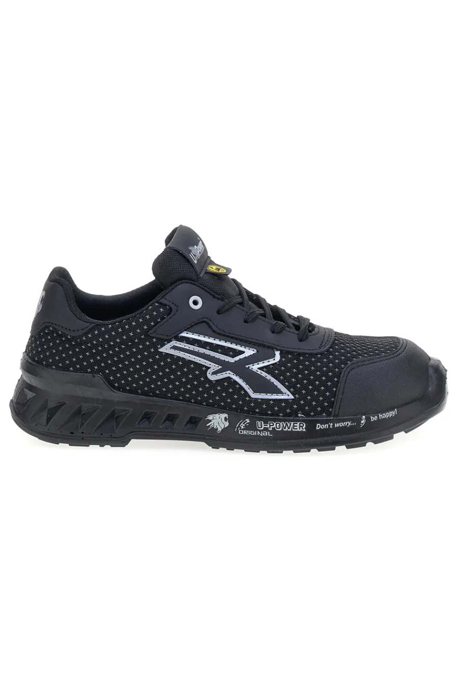 Uomo U.POWER Scarpe antinfortunistiche da uomo nere basse in Putek U. Power Logan S3S CI FO SR ESD