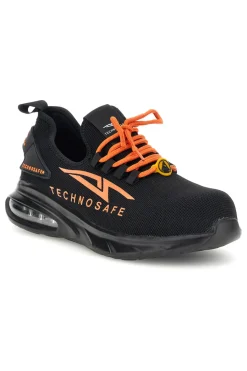 Uomo TECHNOSAFE Scarpe antinfortunistiche nero arancione S1P PL SR ESD TSS2046S1P