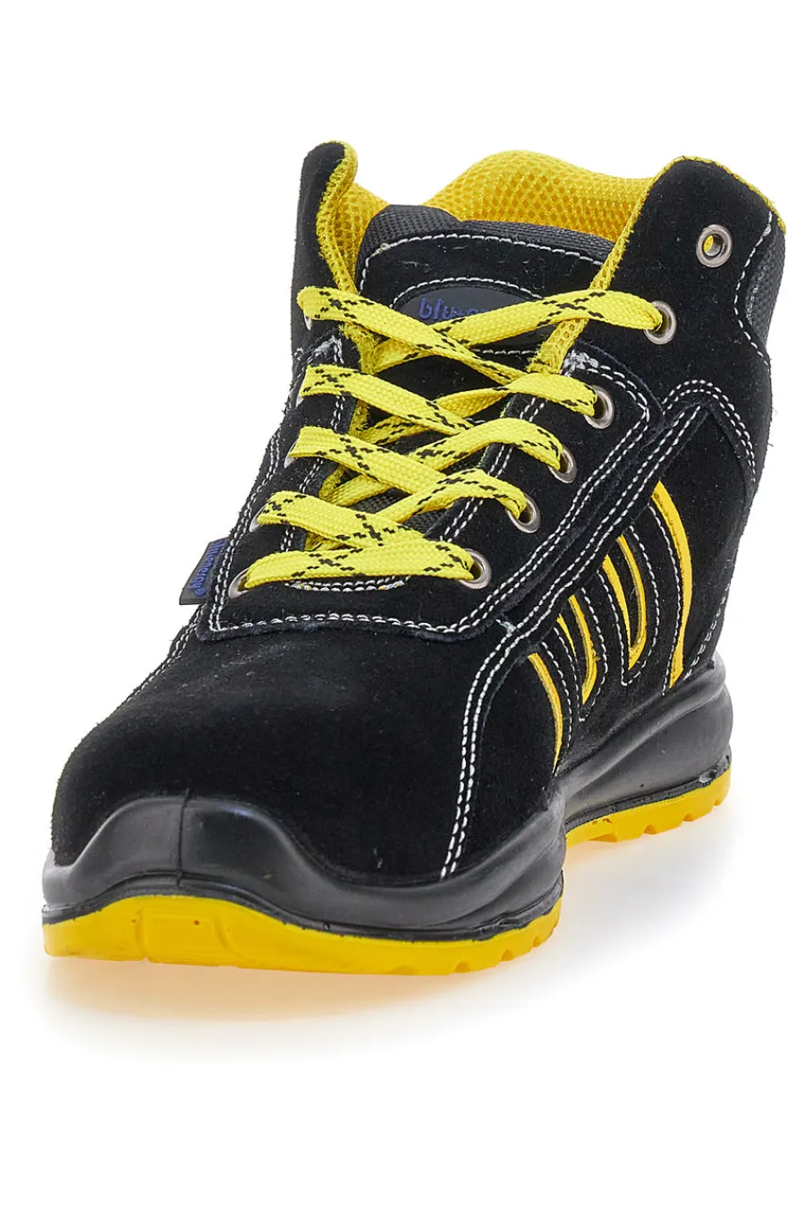 Uomo BLU STAR Scarpe antinfortunistiche nere inserti gialli S1P Blue energy BS 90 S1P SR