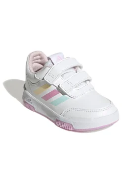 ADIDAS Scarpe bianche con dettagli pastello e chiusura a strappo Tensaur Sport 2 CF I