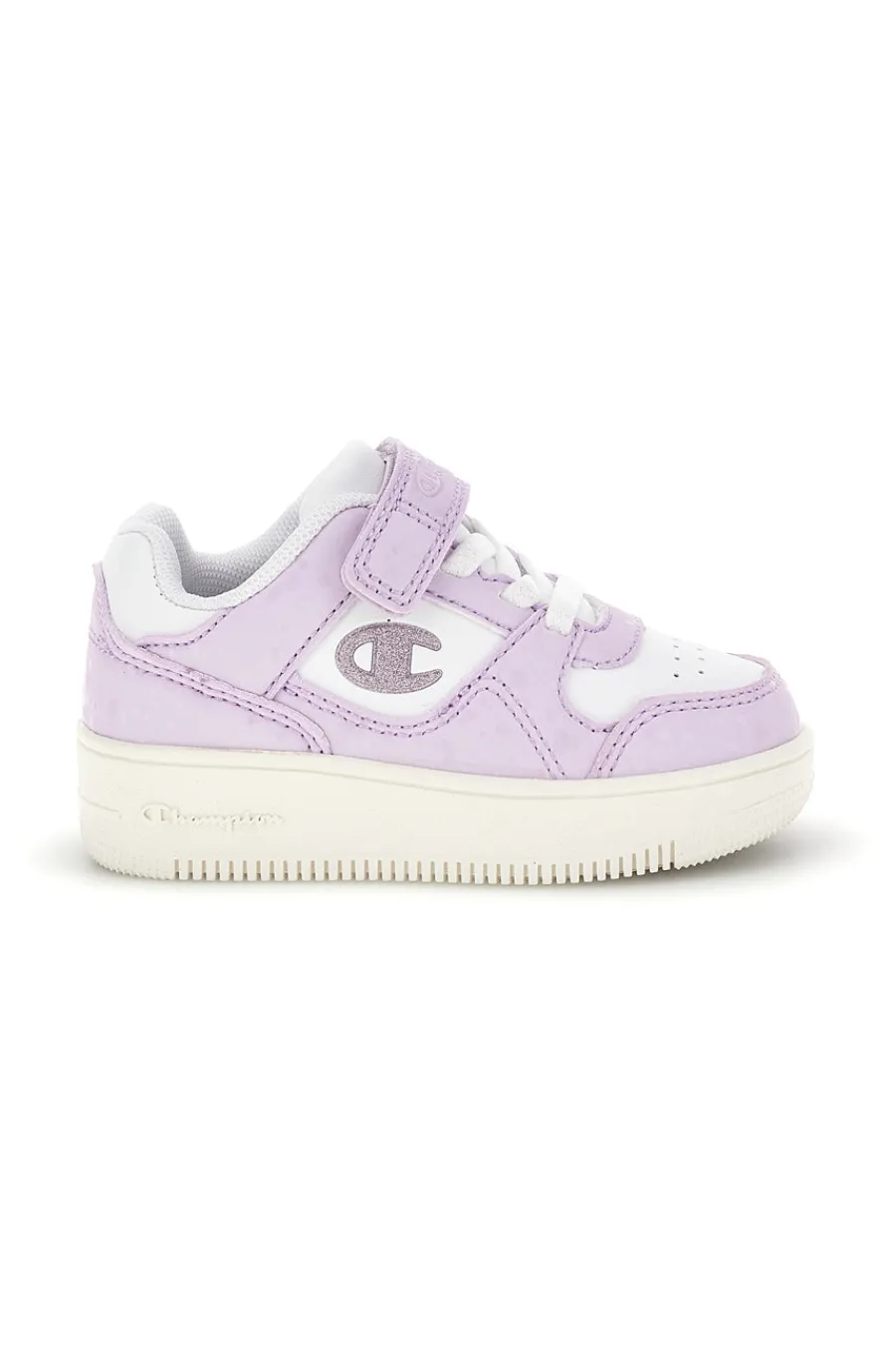 CHAMPION Scarpe bianche lilla con chiusura a strappo RD18 Bubble G TD