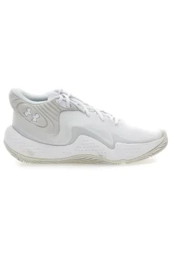 UNDER ARMOUR Scarpe bianche mid-cut da basket Spawn 6 Mid