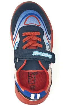 SPIDERMAN Scarpe blu e rosse con luci e strappo R1310639T10