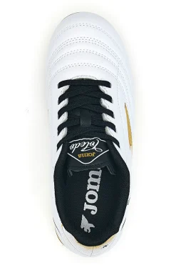 JOMA Scarpe calcio bianche con dettagli oro Toledo JR 2502