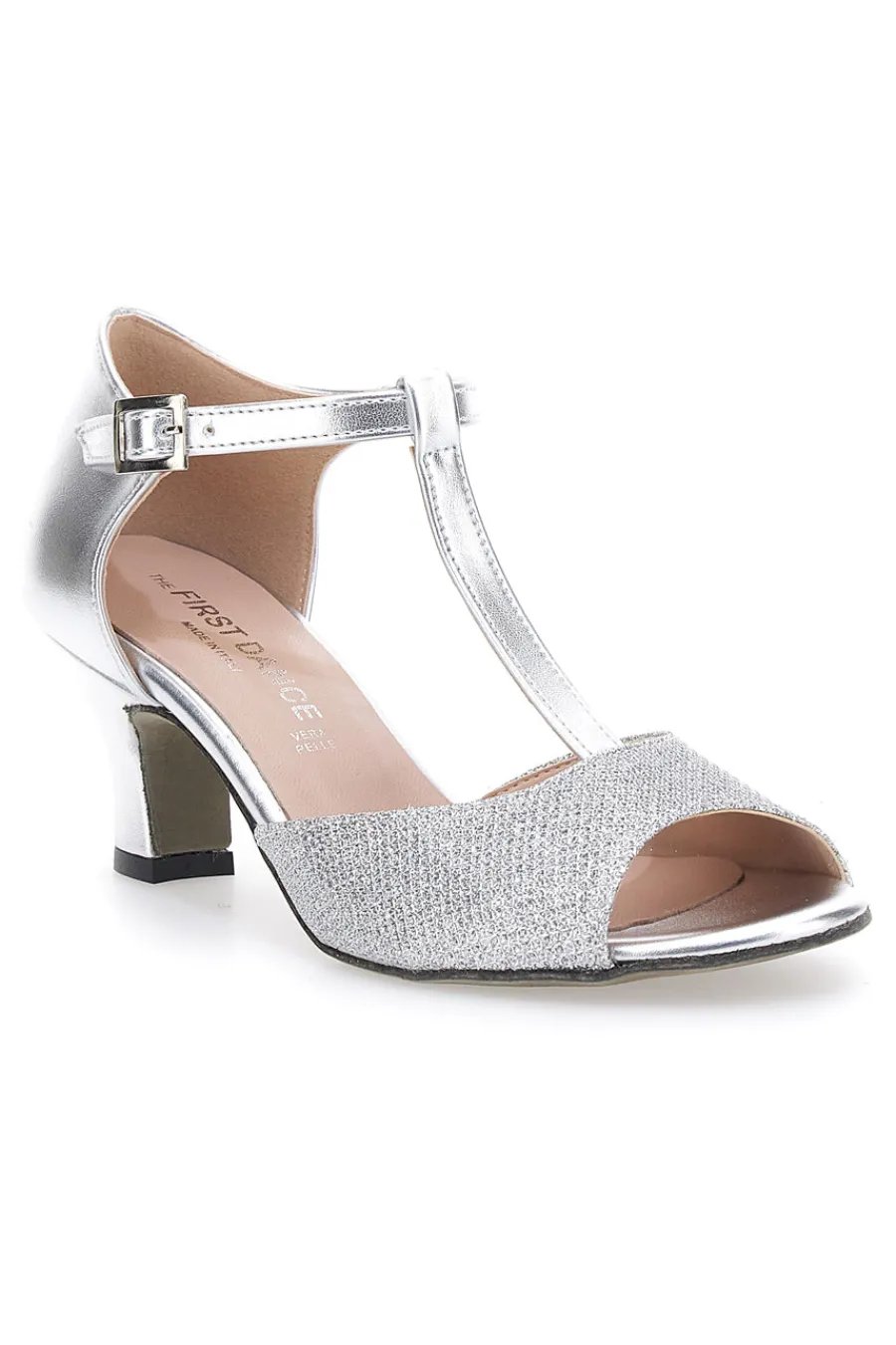 THE FIRST DANCE Scarpe da Ballo con Suola in Pelle e Tacco Basso 5182