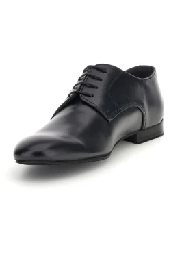 Uomo MR.DANCE Scarpe da ballo blu con suola in cuoio stringate 1720P