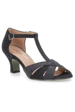 THE FIRST DANCE Scarpe da ballo nere con cinturino 4724 Discount