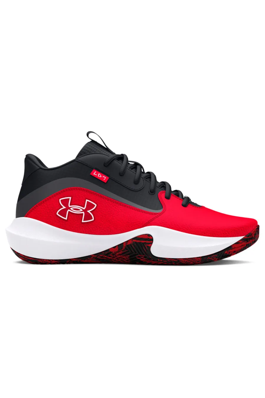 Uomo UNDER ARMOUR Scarpe da basket Nere e Rosse Lockdown 7