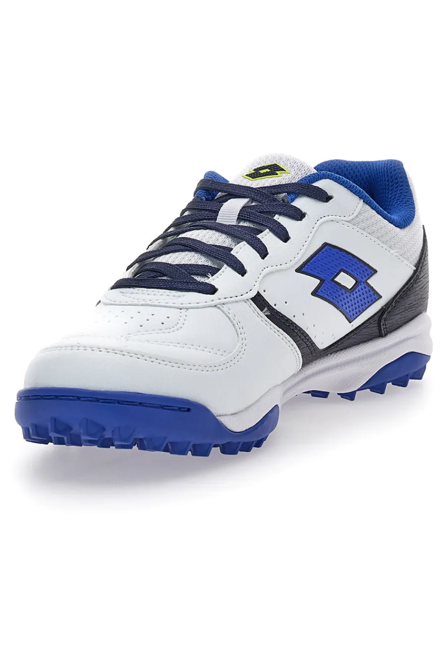 Uomo LOTTO Scarpe da Calcetto Bianche e Blu Tacto 300 VII TF