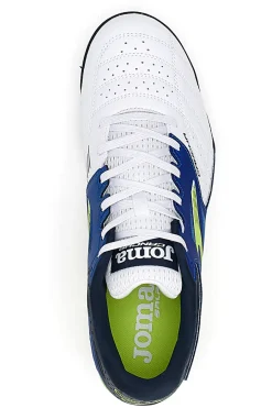 Uomo JOMA Scarpe da Calcetto Bianche e Blu Cancha Turf