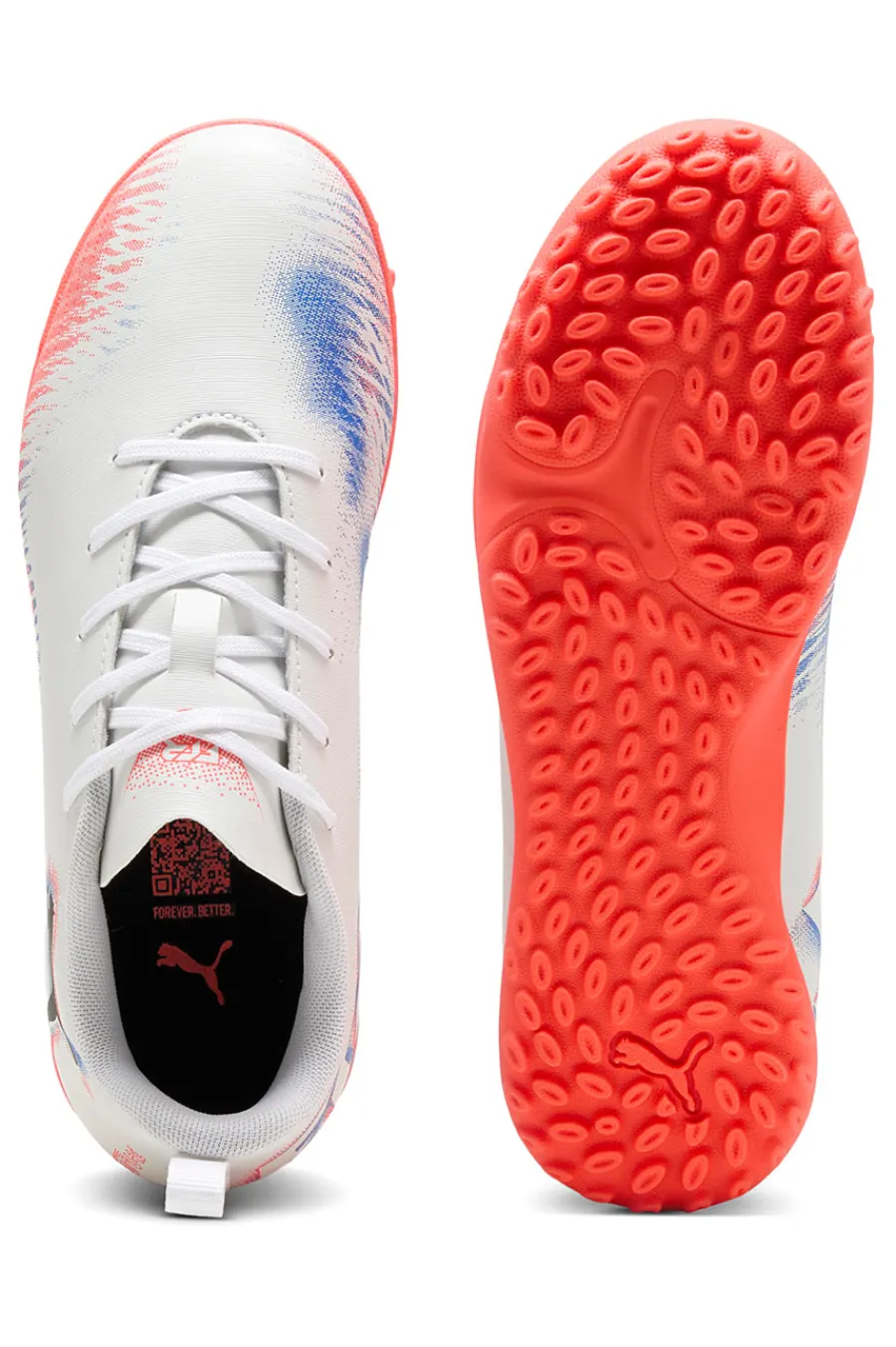 PUMA Scarpe da calcetto bianche Future 8 Play TT Jr