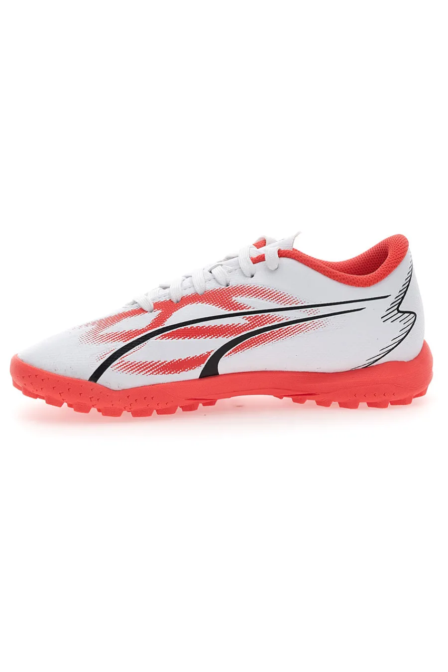 PUMA Scarpe da Calcetto Ultra Play TT Jr Bianche e Arancioni