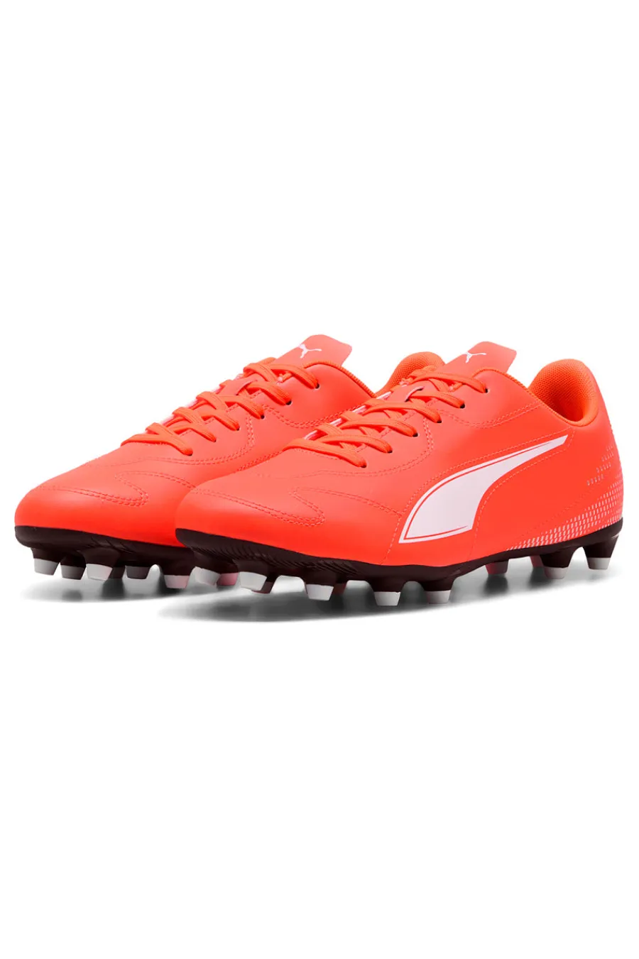 Uomo PUMA Scarpe da calcio arancioni con logo bianco Vitoria II FG/AG