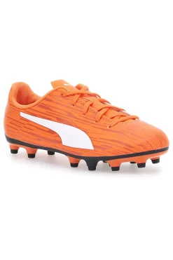 PUMA Scarpe da Calcio Arancioni Rapido III FG/AG Jr