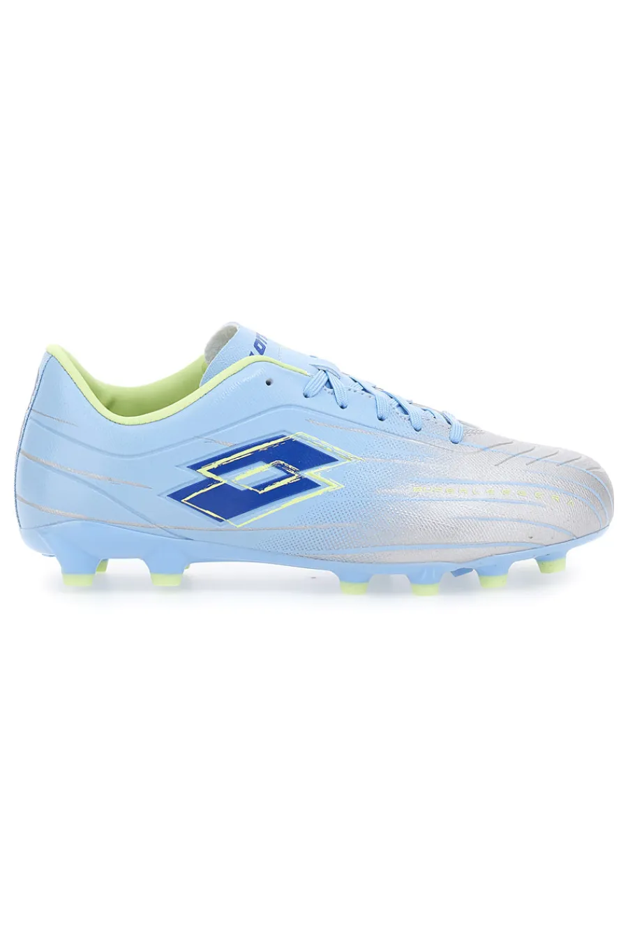 LOTTO Scarpe da Calcio Azzurre e Argento Solista 700 IX Fg Jr