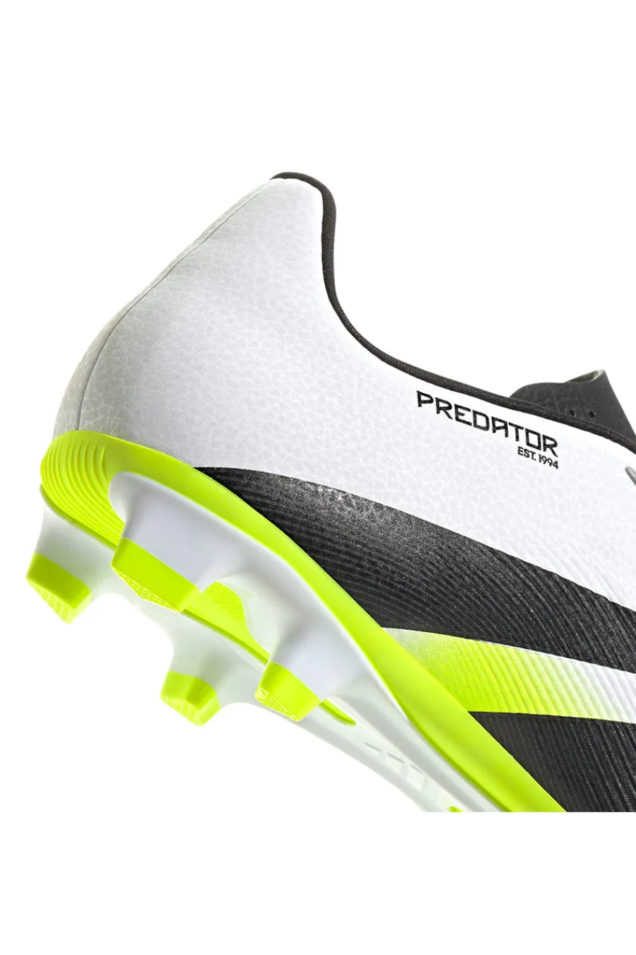 Uomo ADIDAS Scarpe da calcio bianche con dettagli giallo fluo Predator Club FG/MG